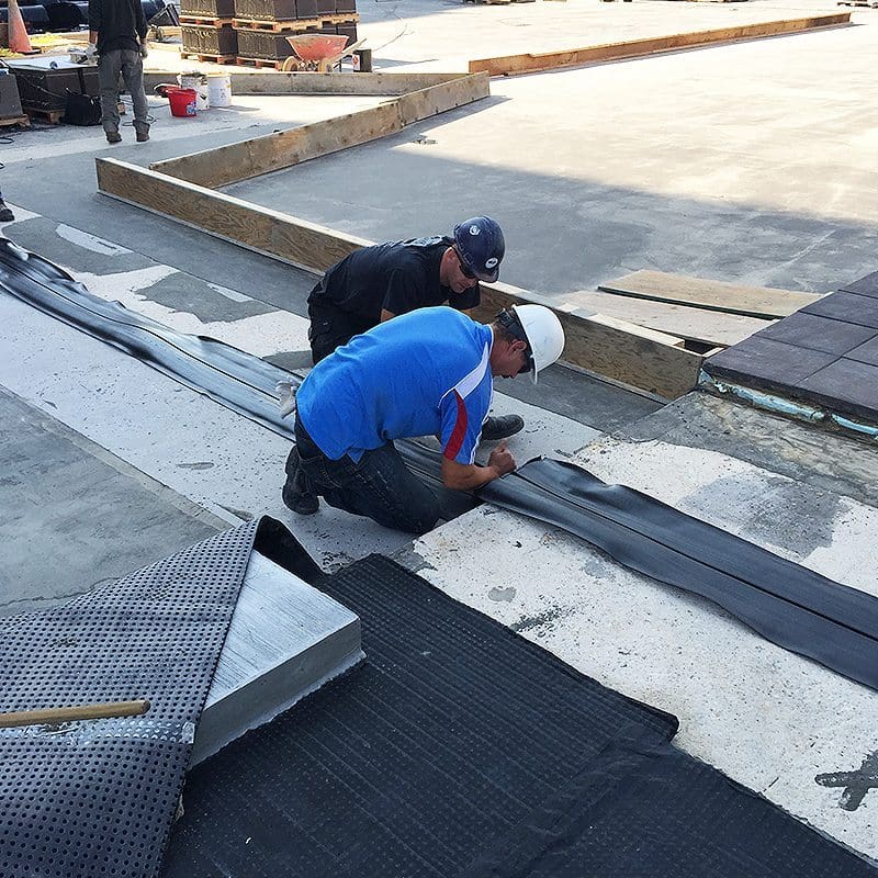 Roof expansion joint application